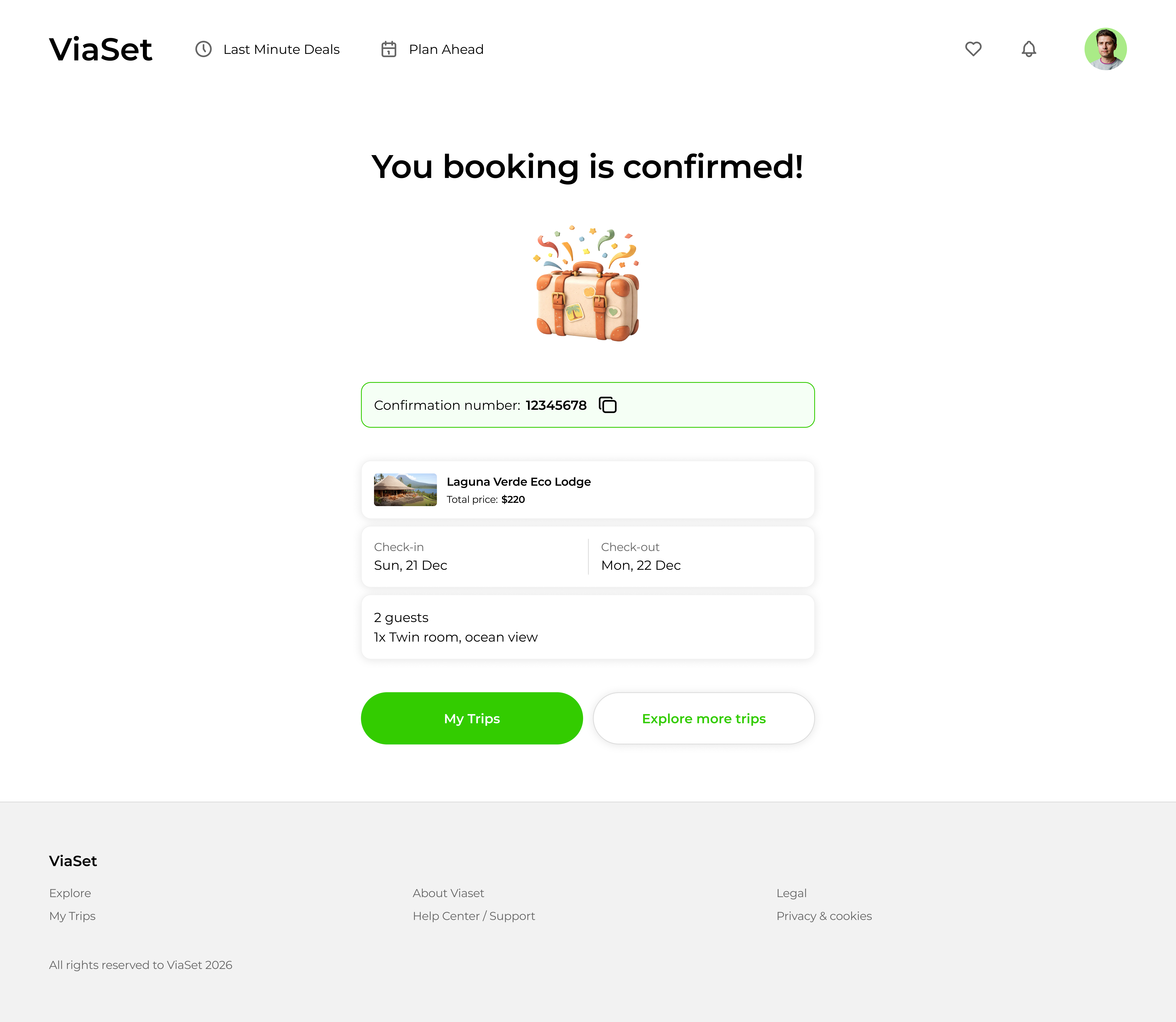 ViaSet — Confirmed