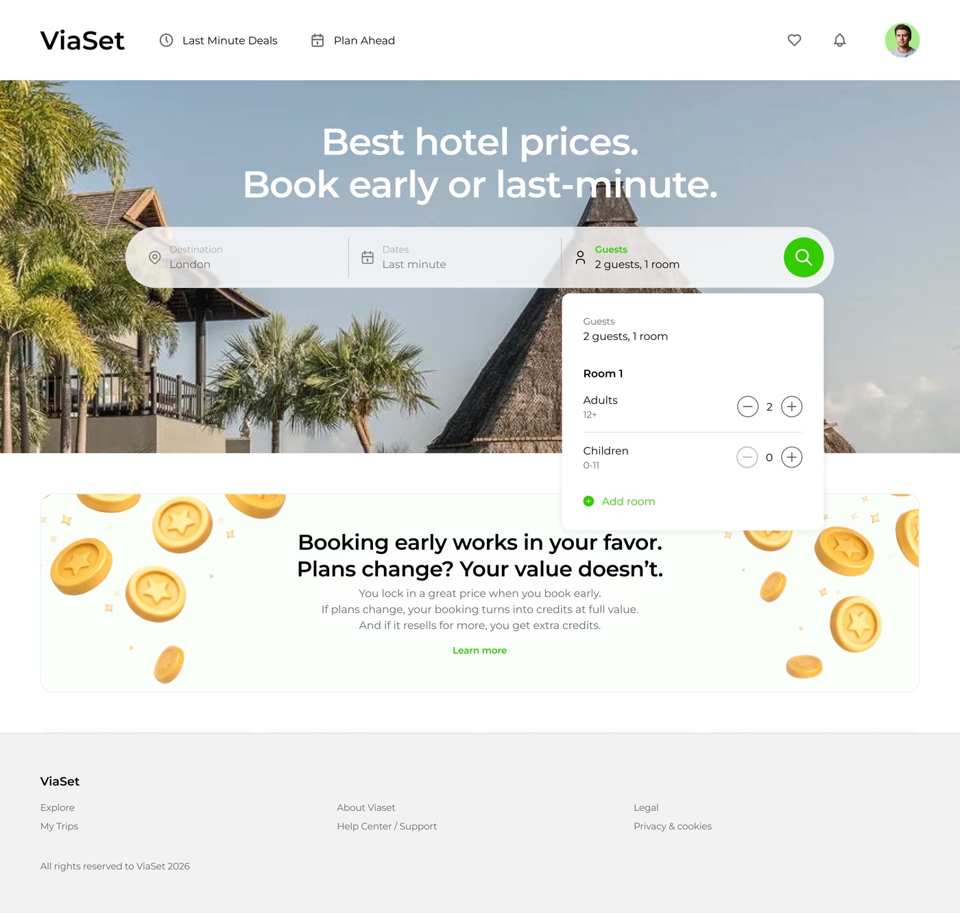 ViaSet — Guest selector