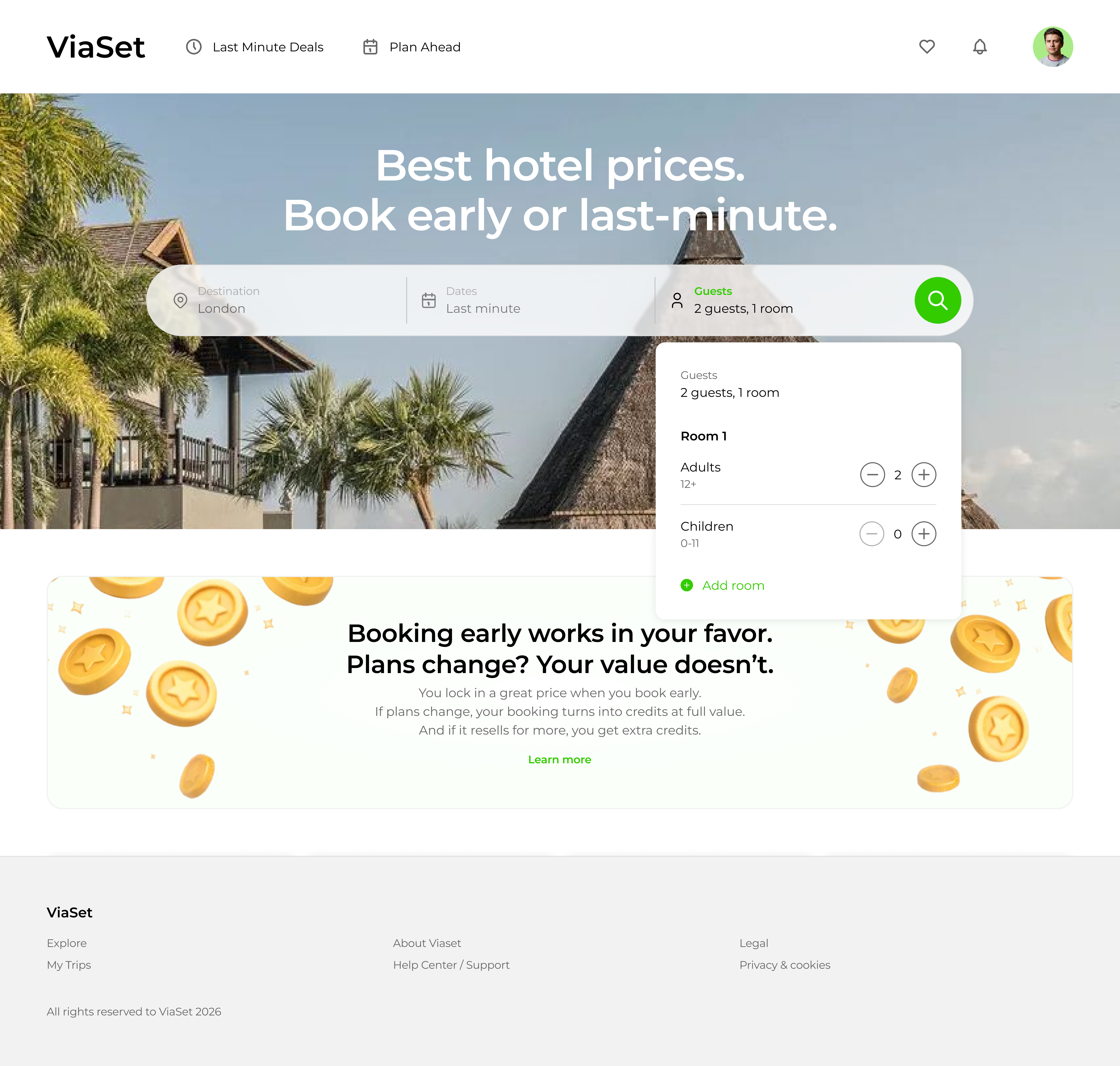 ViaSet — Guest selector